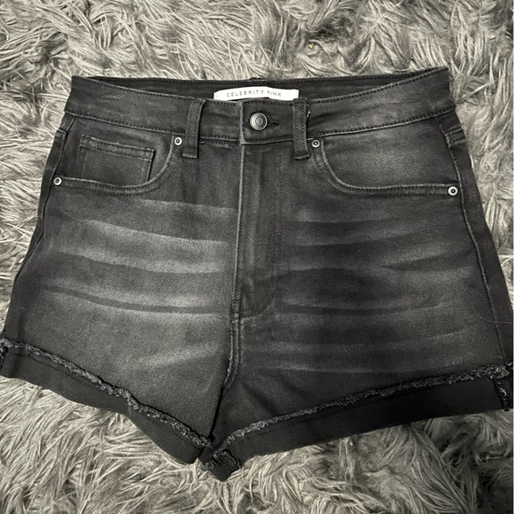 Celebrity Pink Pants - NWT Celebrity Pink black denim high waisted shorts